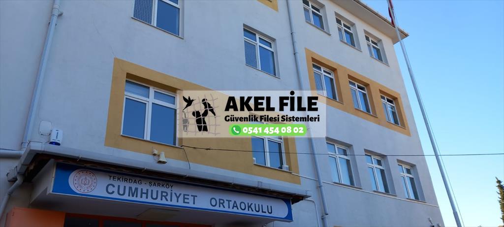 Tekirdağ şarköy cumhuriyet orta okulu pencere güvenlik filesi 0541 454 08 02